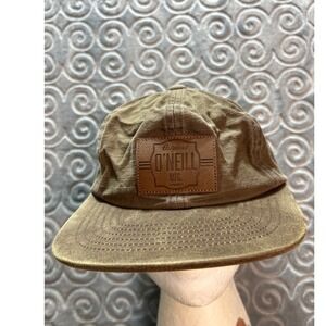 O Neill‎ Mfg Mens Brown Canvas Back Adjust Strap Baseball Cap